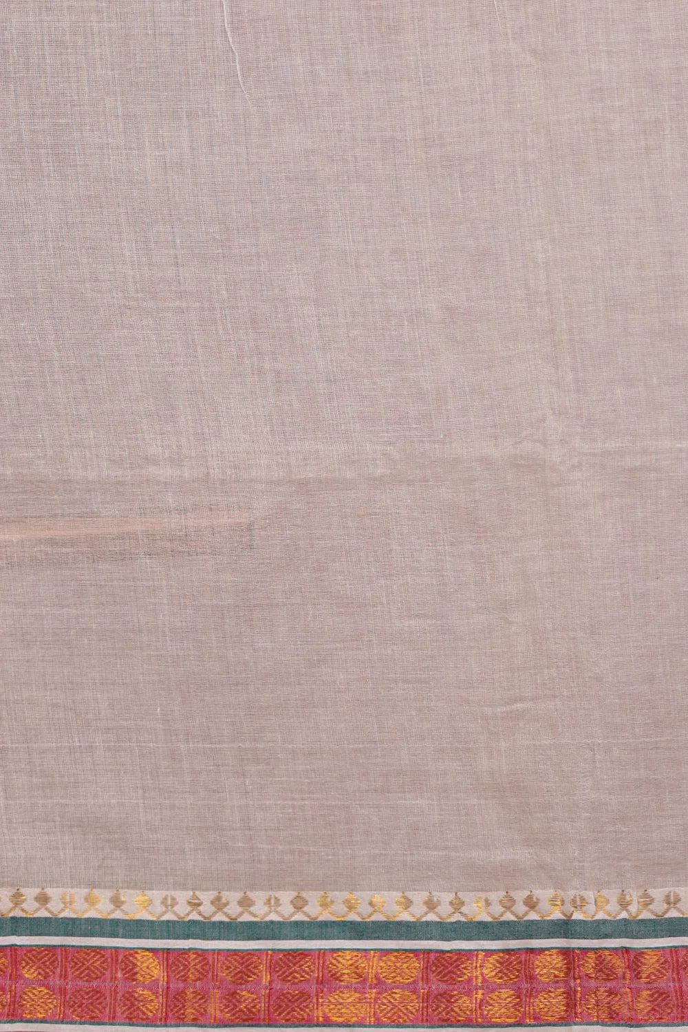 Cream Mul Cotton Kerala Saree