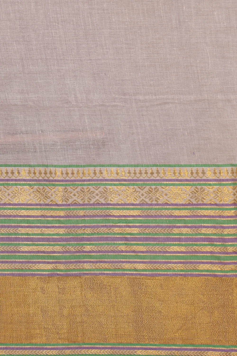 Cream Mul Cotton Kerala Saree
