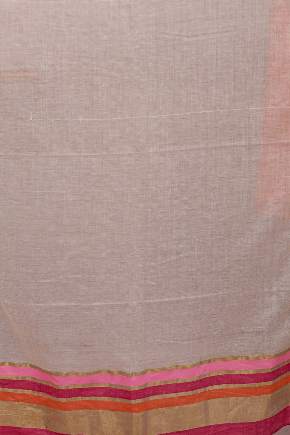 Cream Mul Cotton Kerala Saree