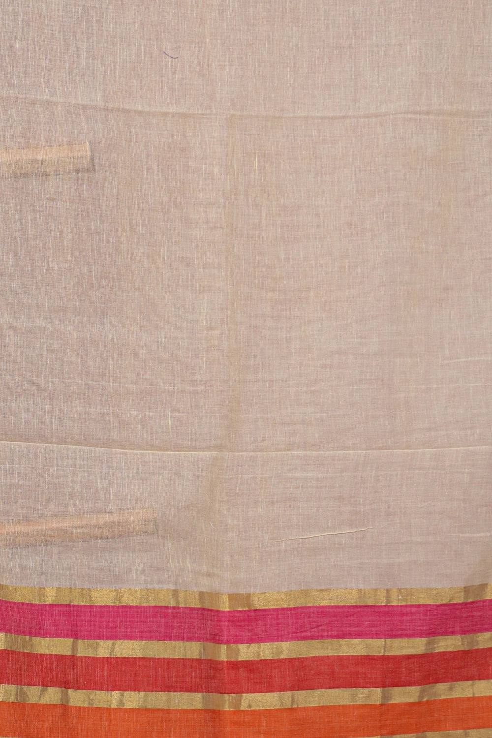Cream Mul Cotton Kerala Saree