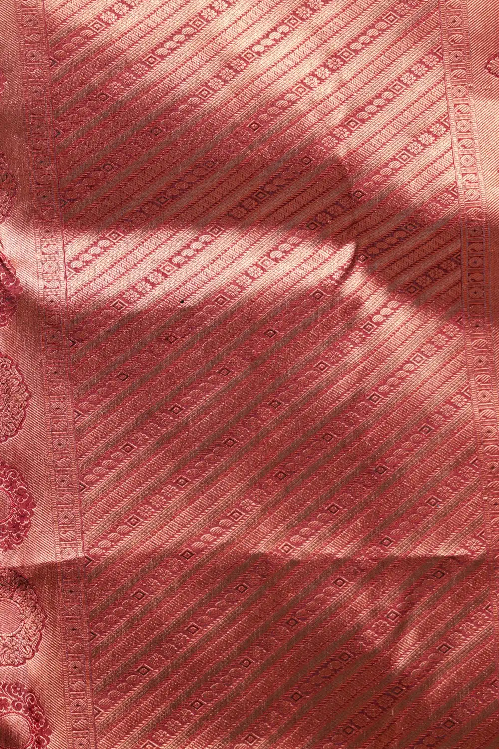 Maroon Kancheepuram Semi Silk Saree