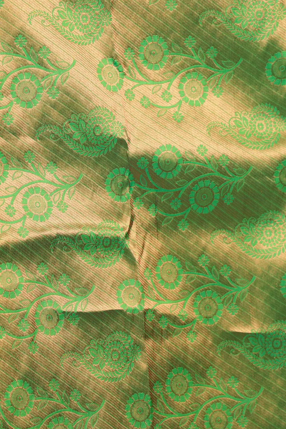 Parrot Green Kancheepuram Semi Silk Saree - Seematti