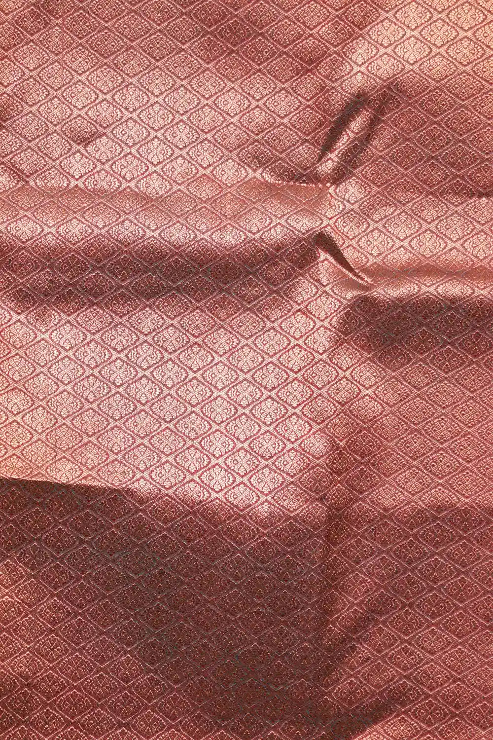 Maroonish Green Kancheepuram Semi Silk Saree