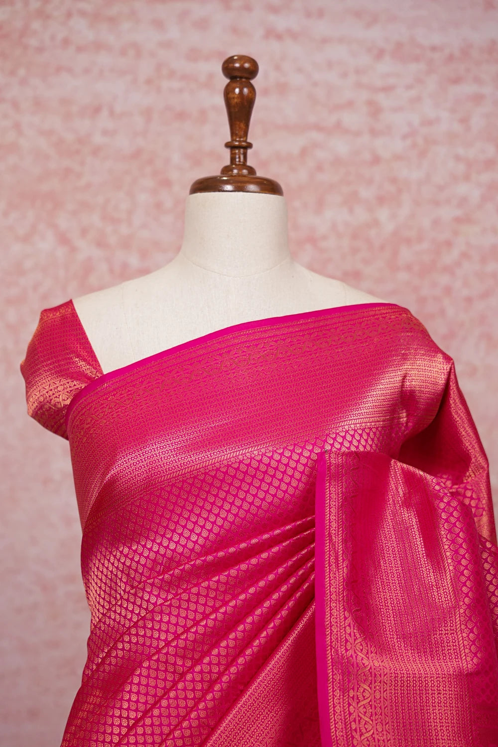 Pink Kancheepuram Semi Silk Saree - Seematti