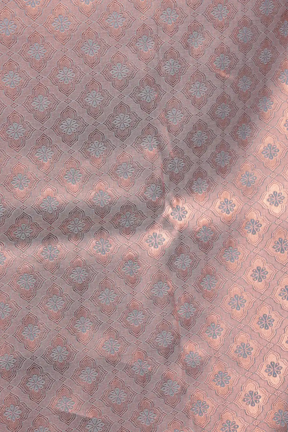 Ash Kancheepuram Semi Silk Saree