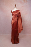 Maroon Kancheepuram Semi Silk Saree - Seematti