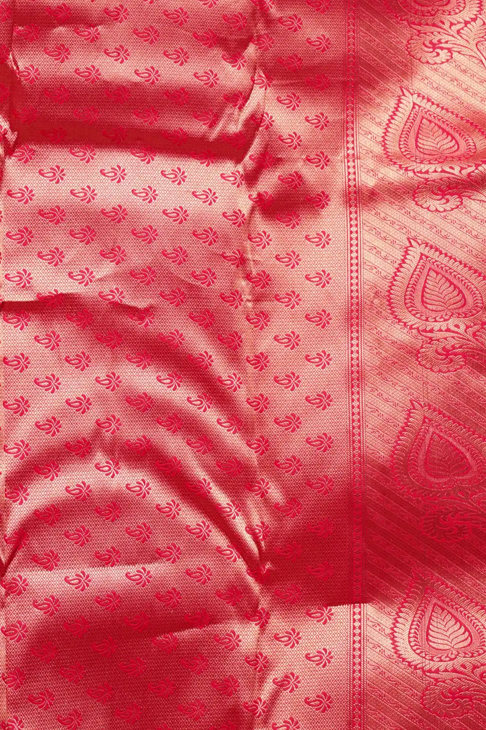 Red Kancheepuram Semi Silk Saree