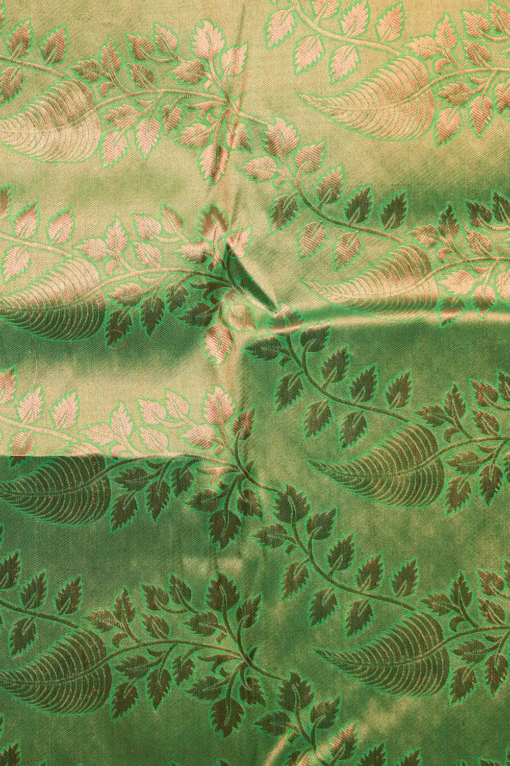 Green Kancheepuram Semi Silk Saree