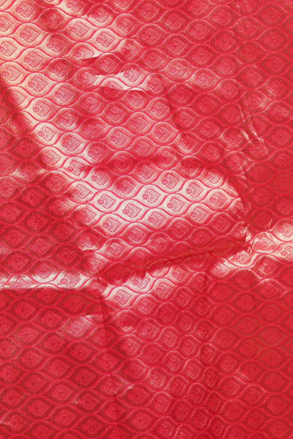 Red Kancheepuram Semi Silk Saree