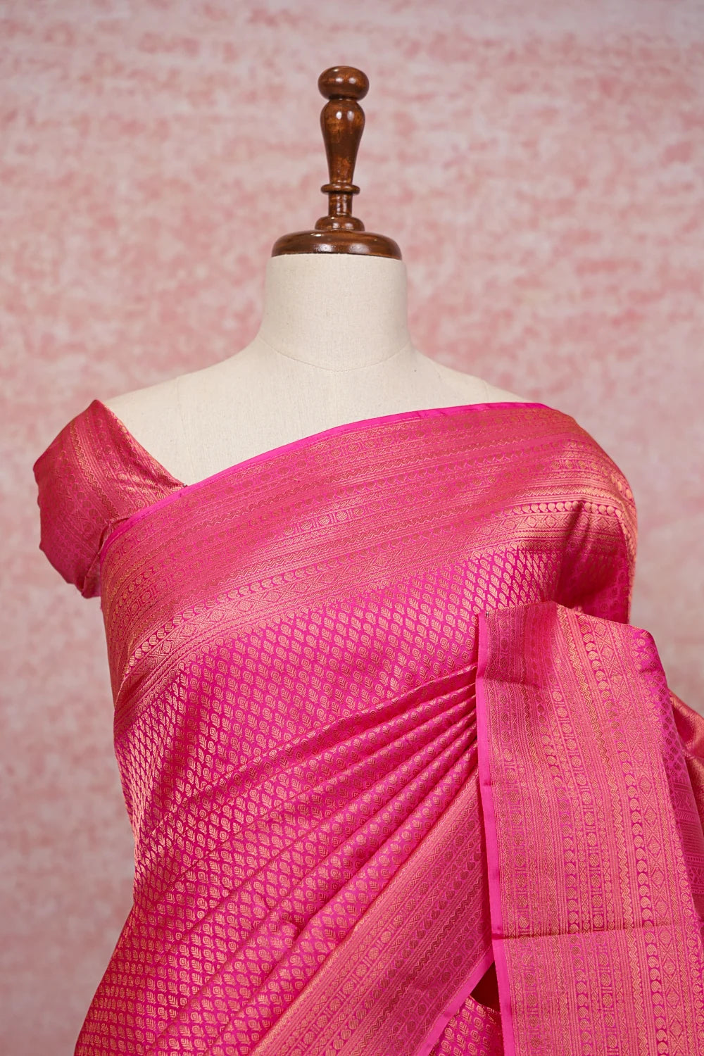 Pink Kancheepuram Semi Silk Saree - Seematti