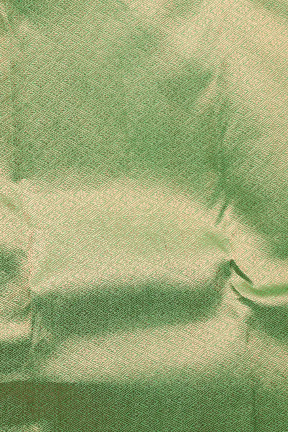 Pista Green Kancheepuram Semi Silk Saree - Seematti