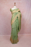 Pista Green Kancheepuram Semi Silk Saree