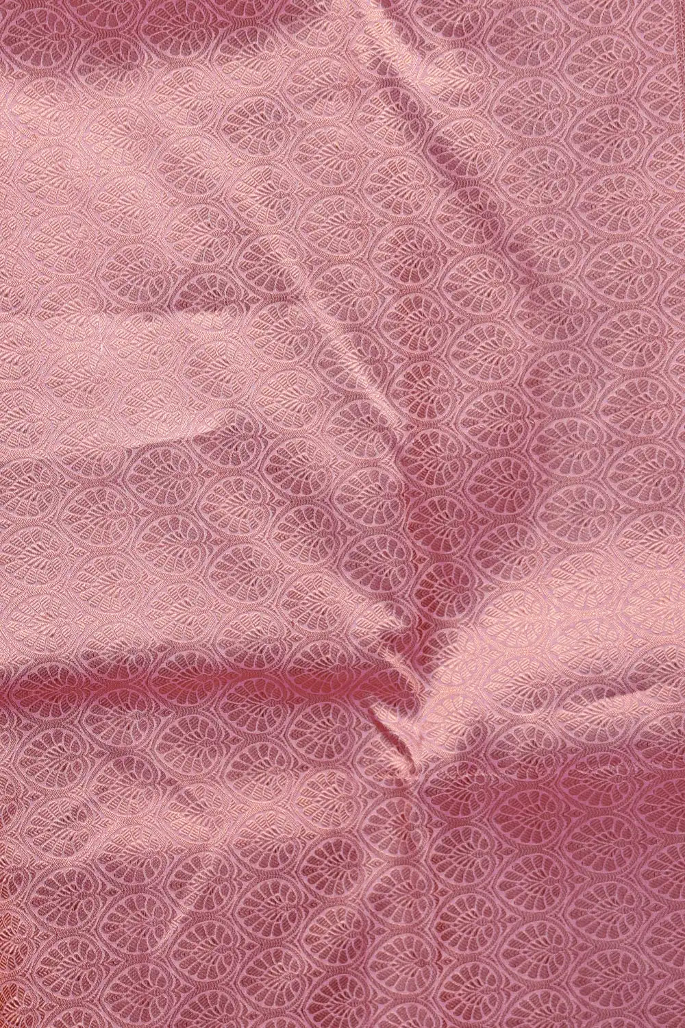 Baby Pink Kancheepuram Semi Silk Saree