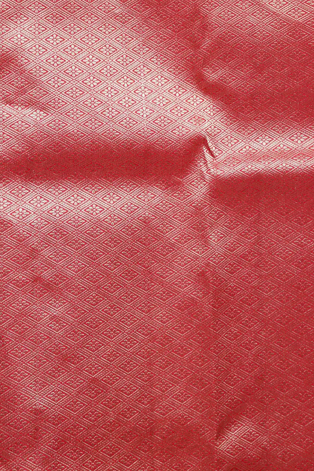 Red Kancheepuram Semi Silk Saree
