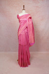 Pink Kancheepuram Semi Silk Saree