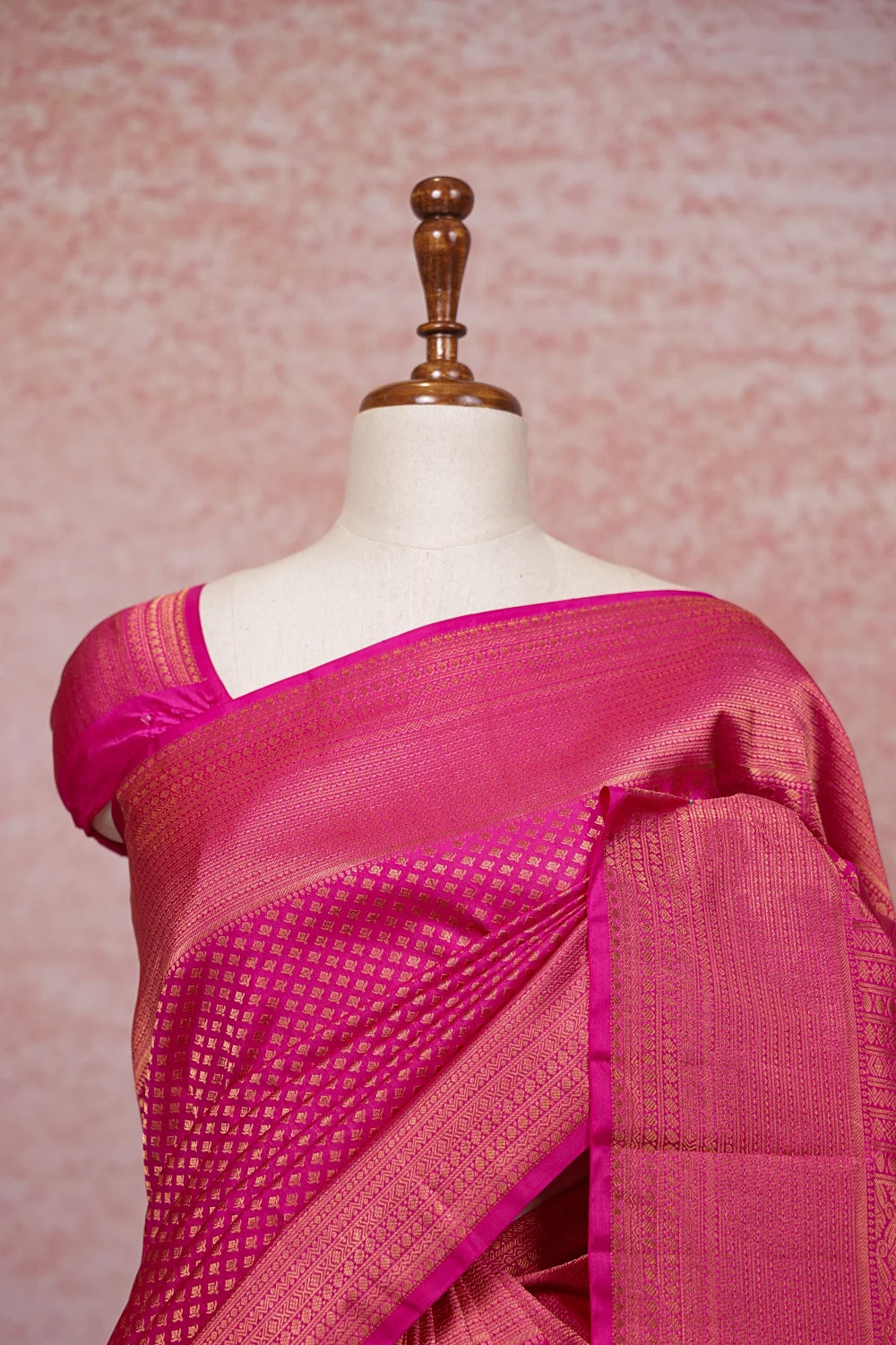 Pink Kancheepuram Semi Silk Saree - Seematti
