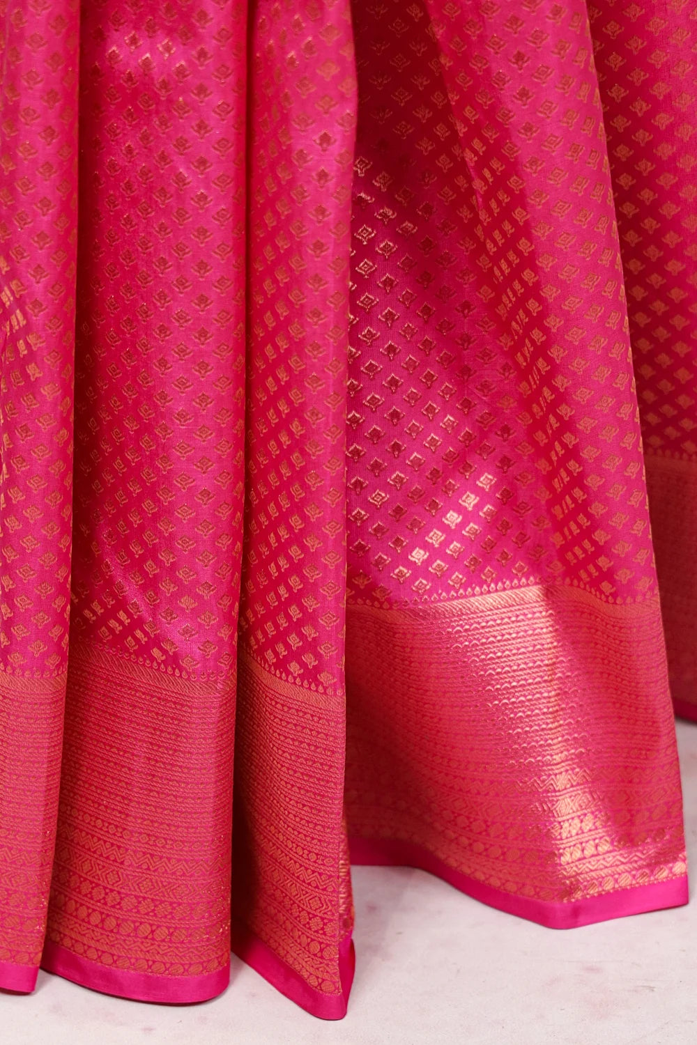 Pink Kancheepuram Semi Silk Saree - Seematti