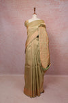 Pista Green Kancheepuram Semi Silk Saree - Seematti