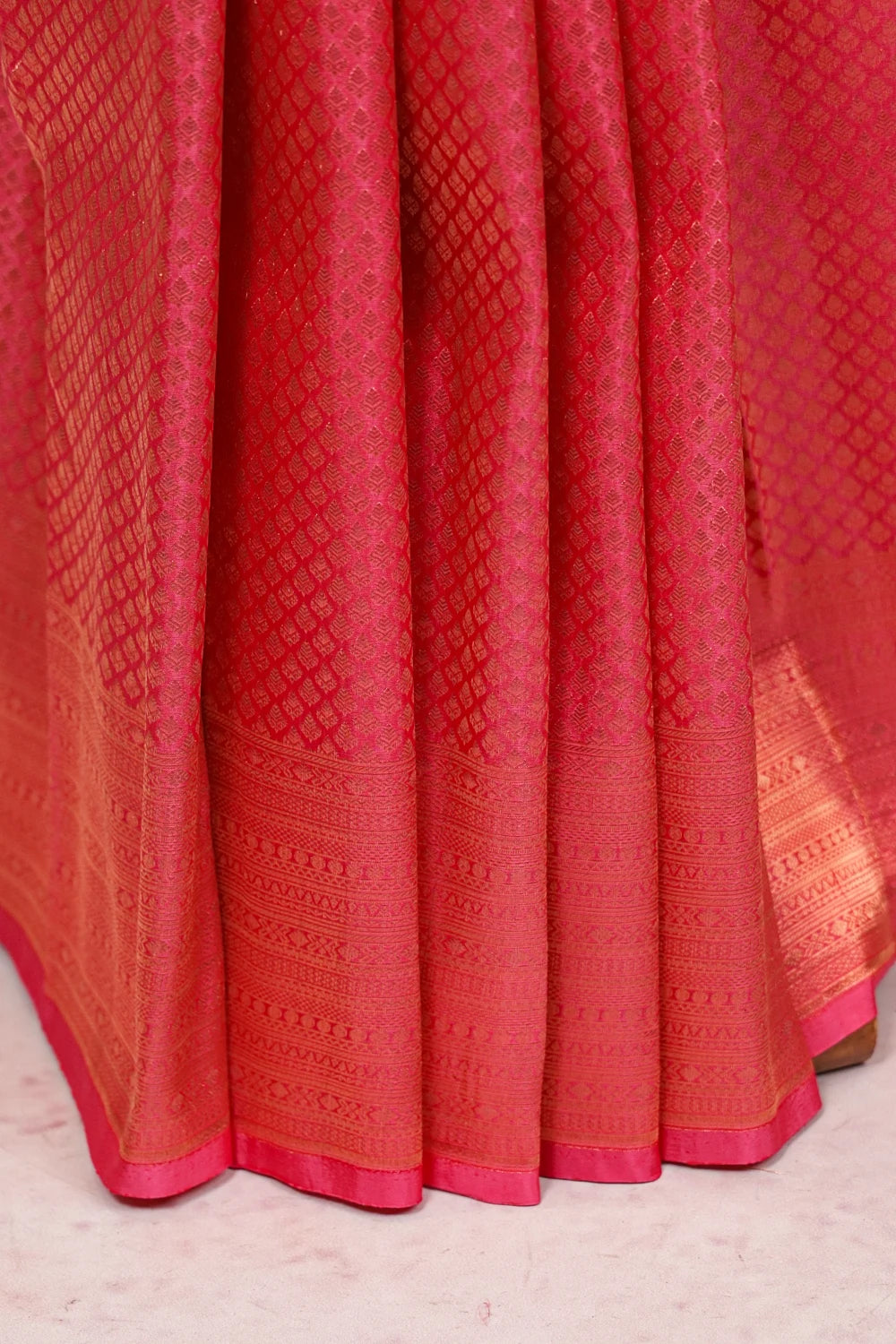 Pink Kancheepuram Semi Silk Saree - Seematti