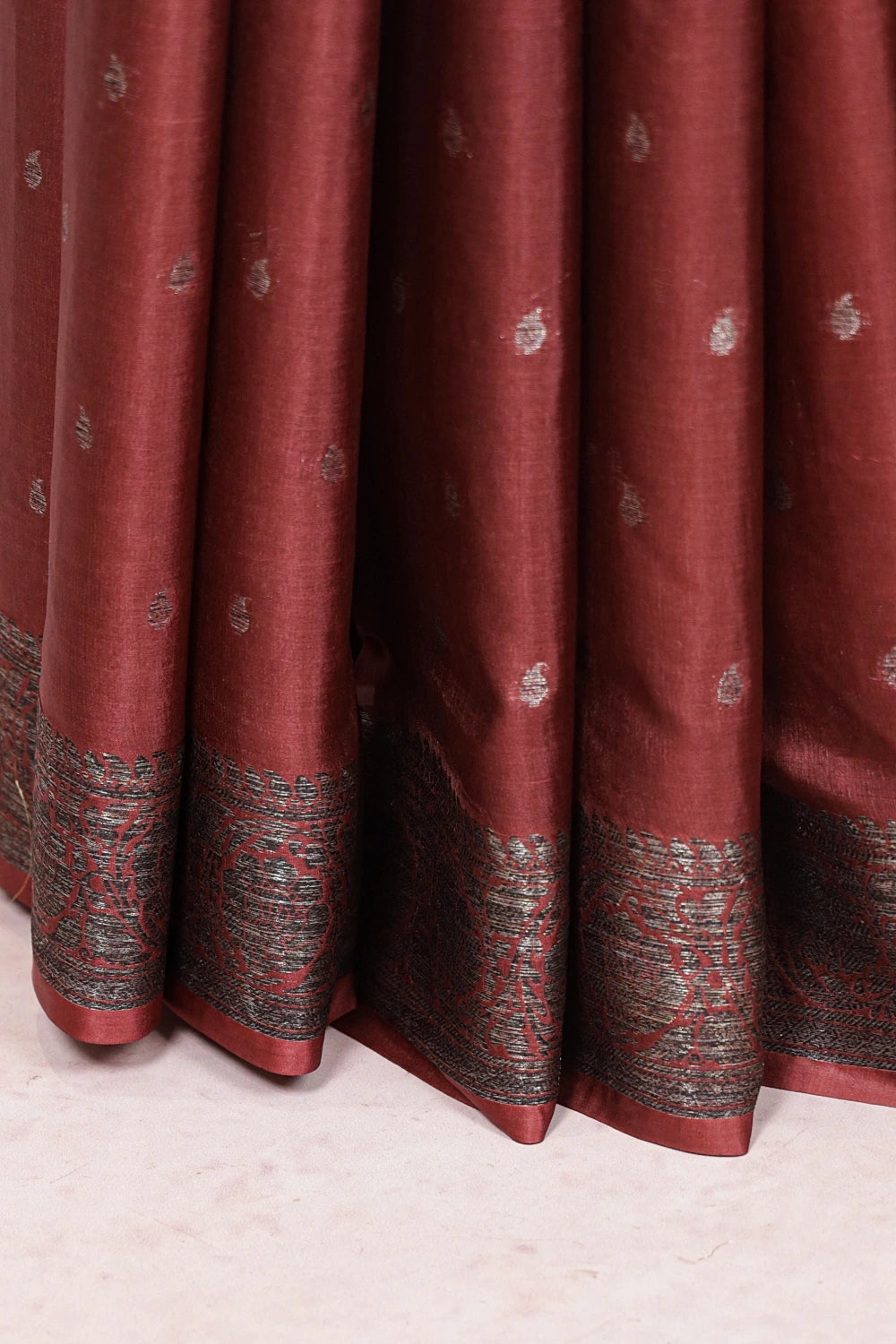 Brown Tussar Saree