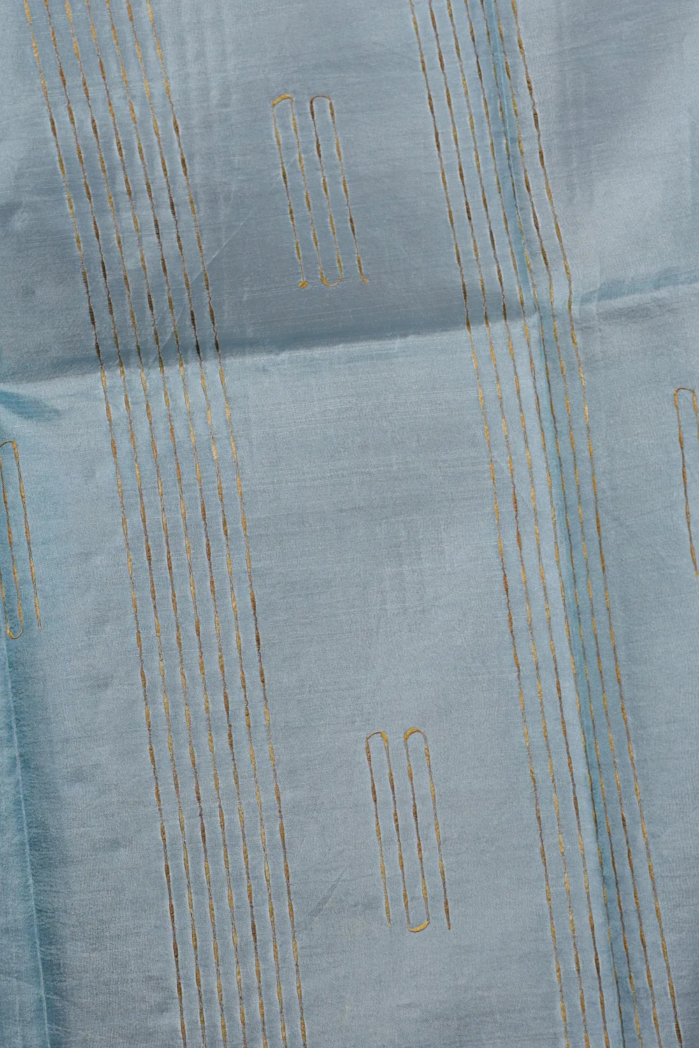 Light Blue Tussar Silk Saree