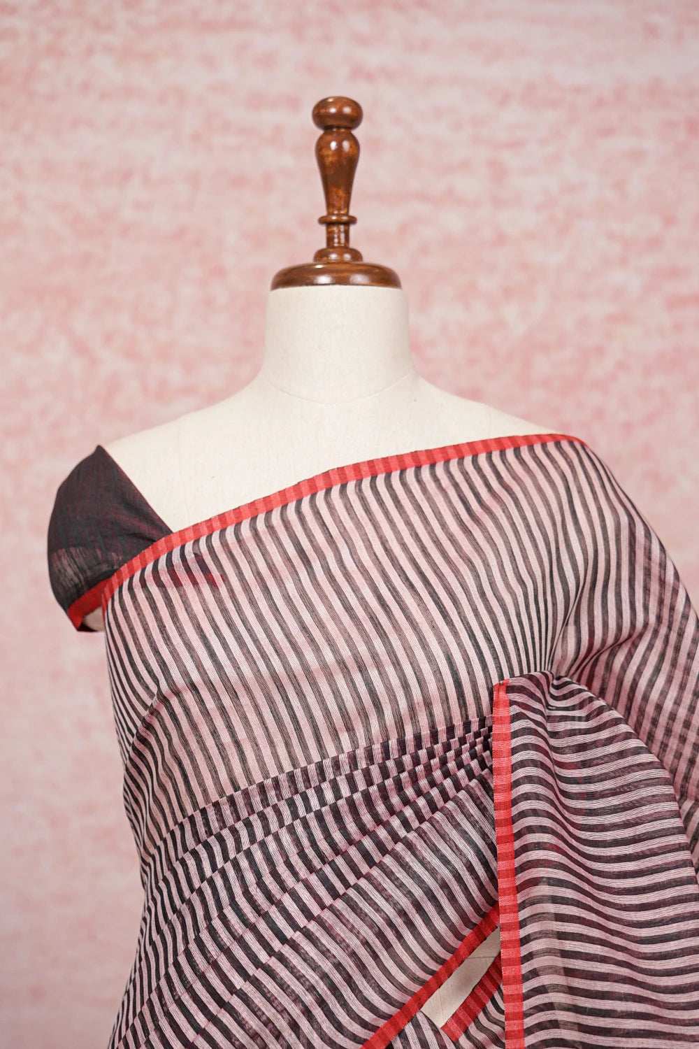 Black And White Cotton Saree