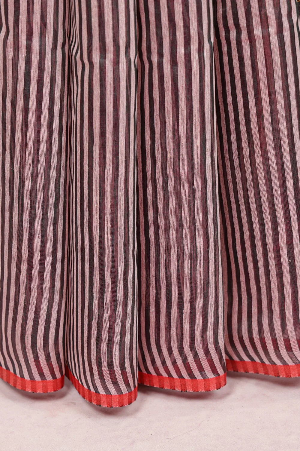 Black And White Cotton Saree