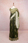 Green Cotton Silk Saree