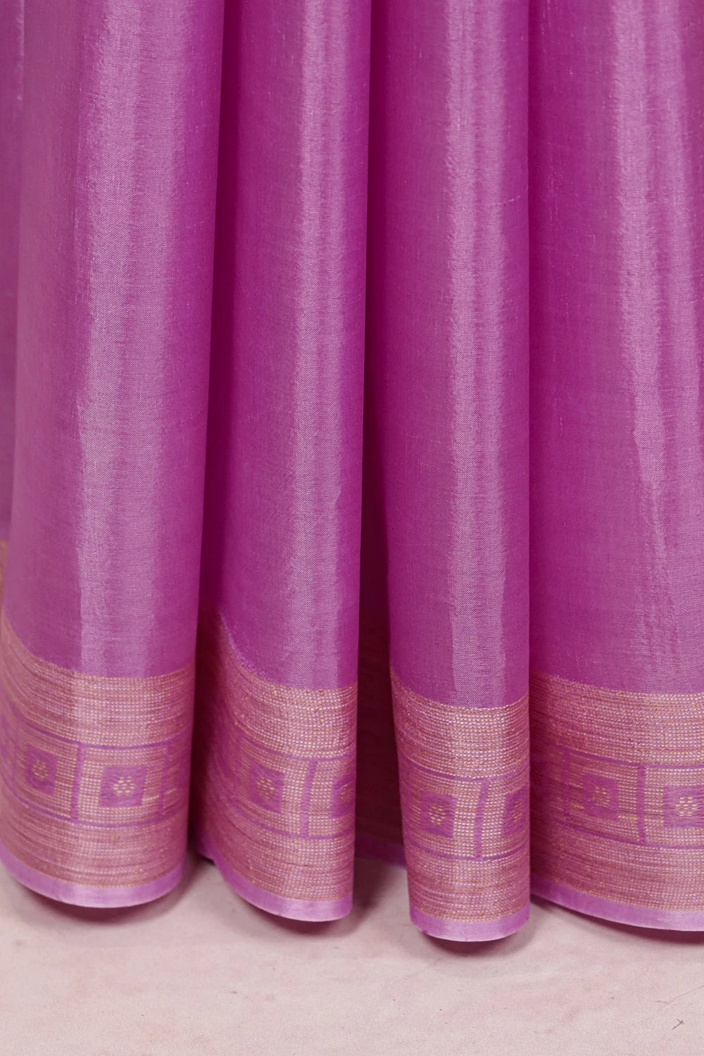 Lavender Tussar Saree