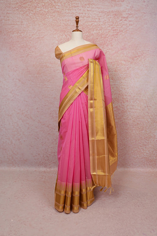 Light Pink Cotton Silk Saree