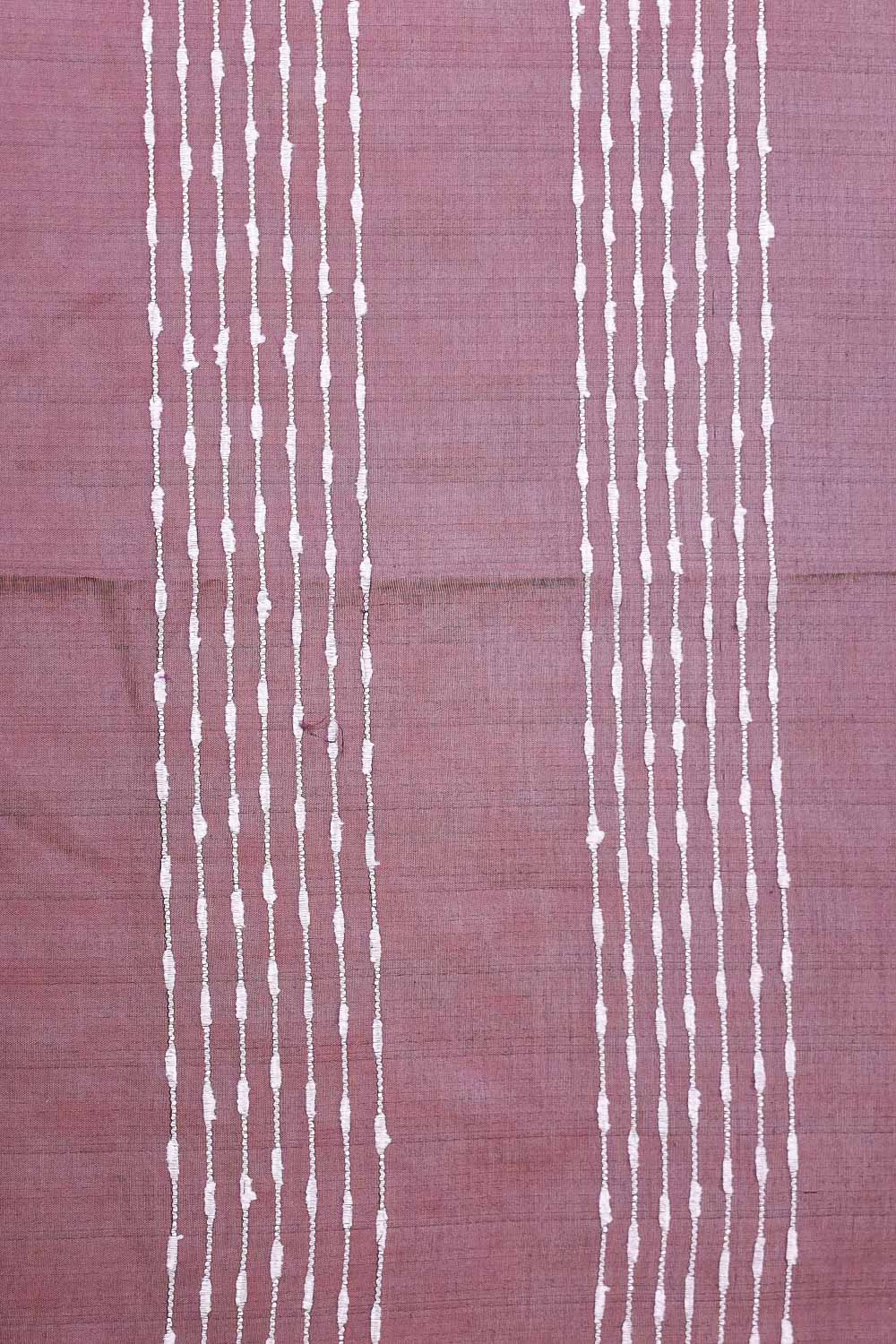 Wine Semi Tussar Saree