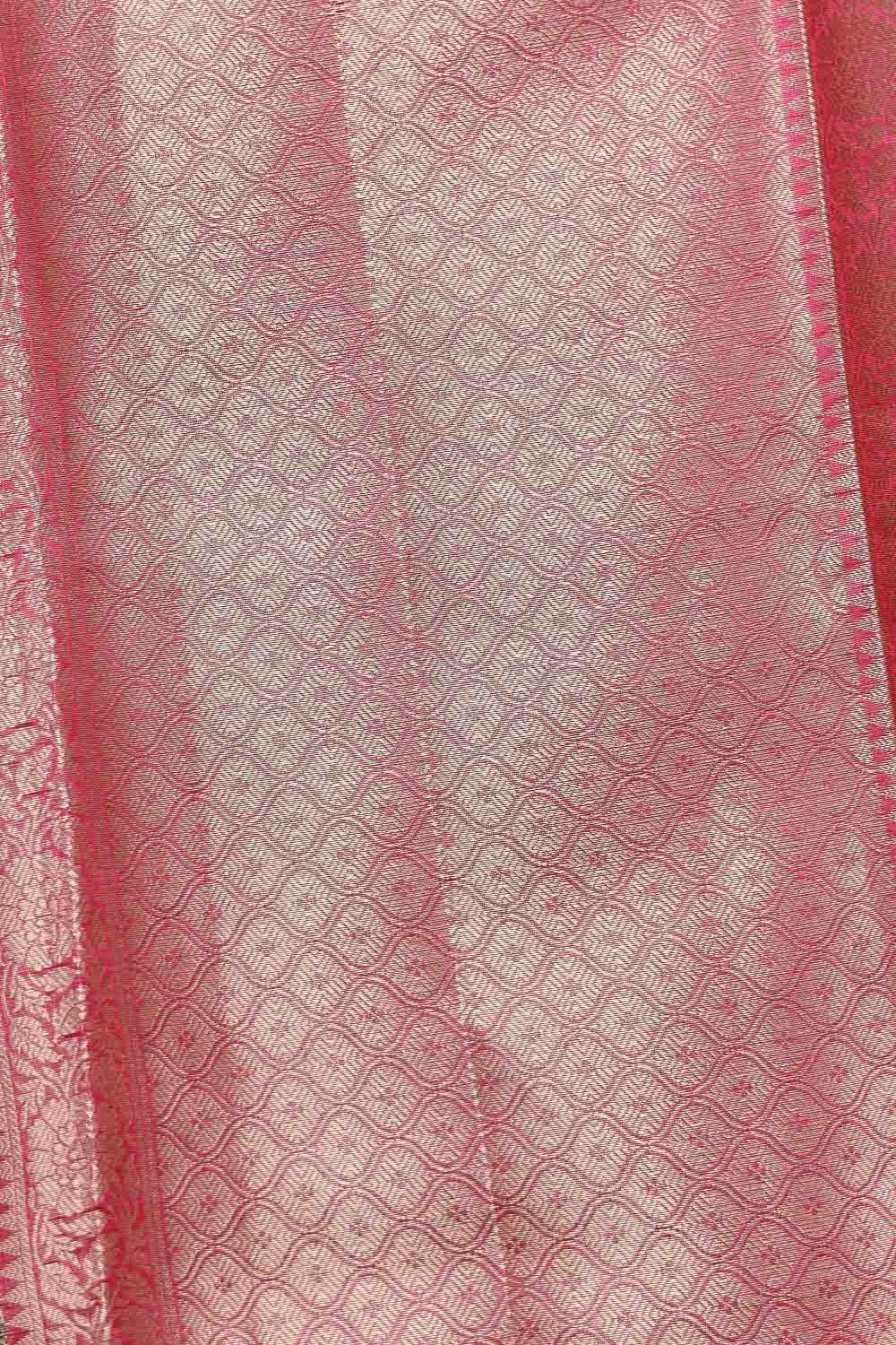 Blue Semi Banarasi Saree