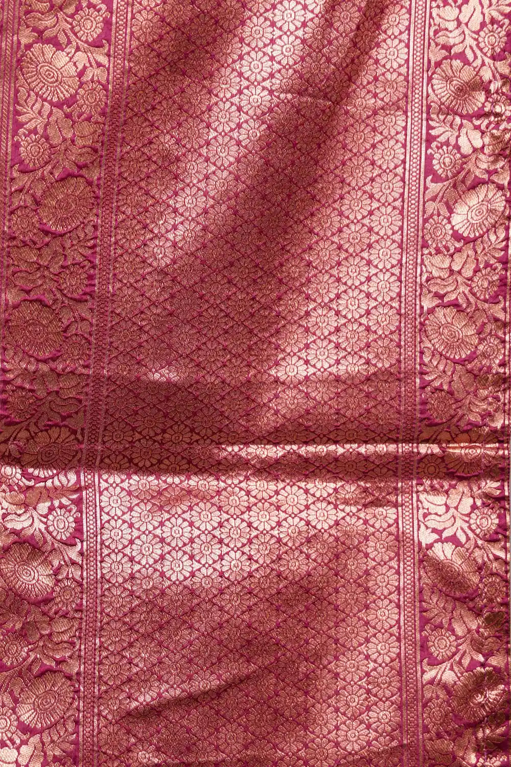 Marine Blue And Wine Semi Silk Dhavani Set - Seematti
