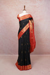 Black Semi Kancheepuram Saree