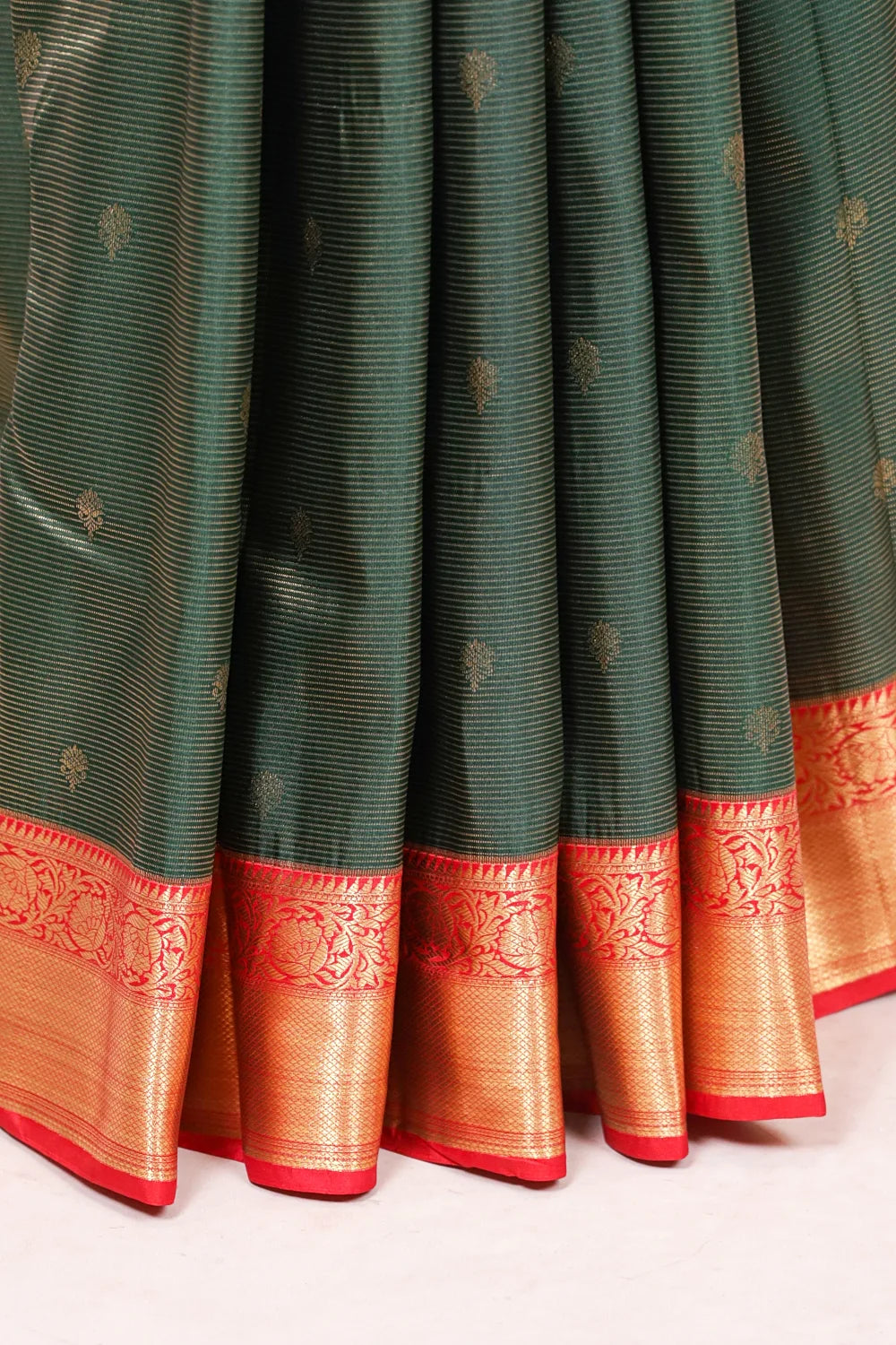 Green Semi Kancheepuram Saree