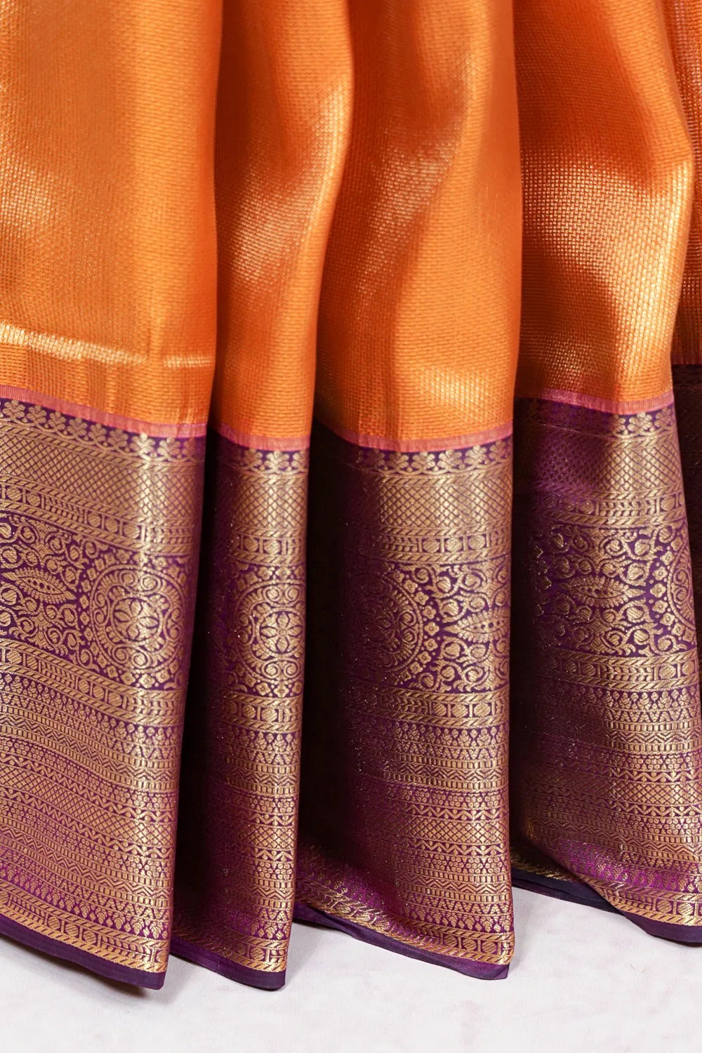 Mango Yellow  Kancheepuram Semi Silk Saree