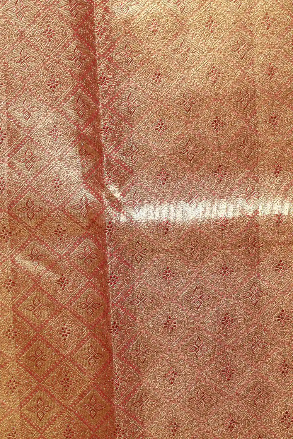 Pink Semi Tissue Silk Kancheepuram Saree