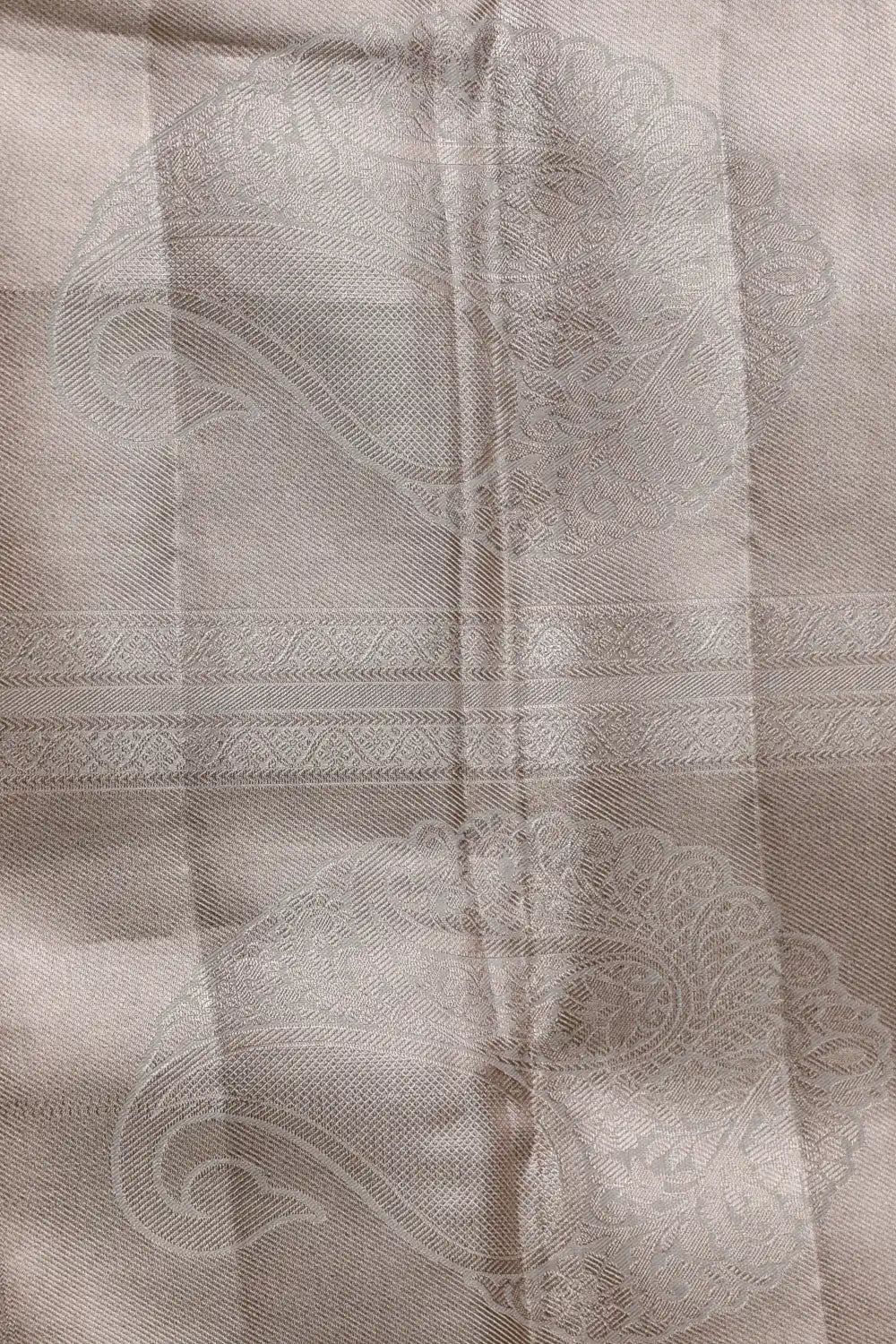 Silver Semi Tissue Silk Kancheepuram Saree