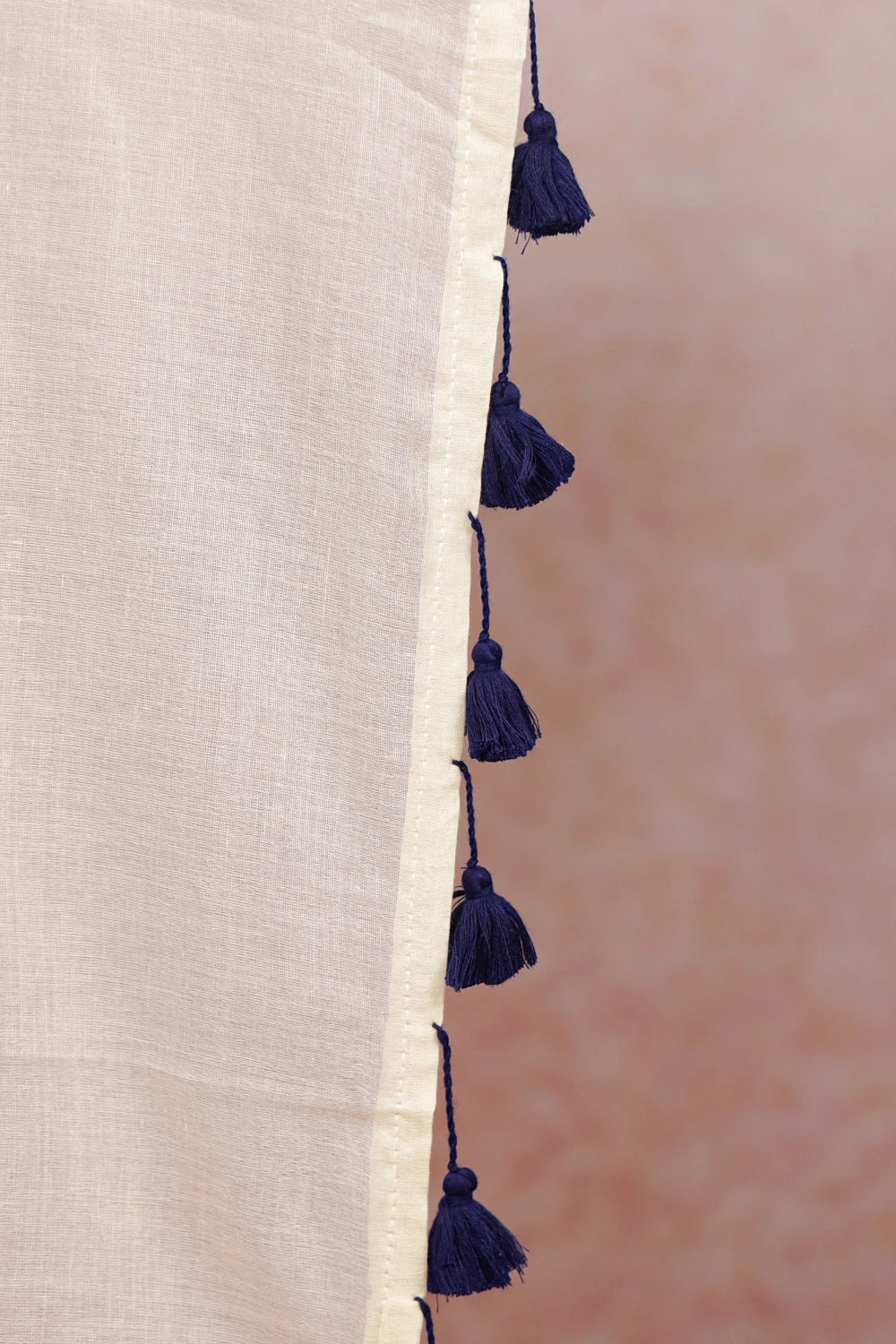 Cream Mul Cotton Kerala Saree