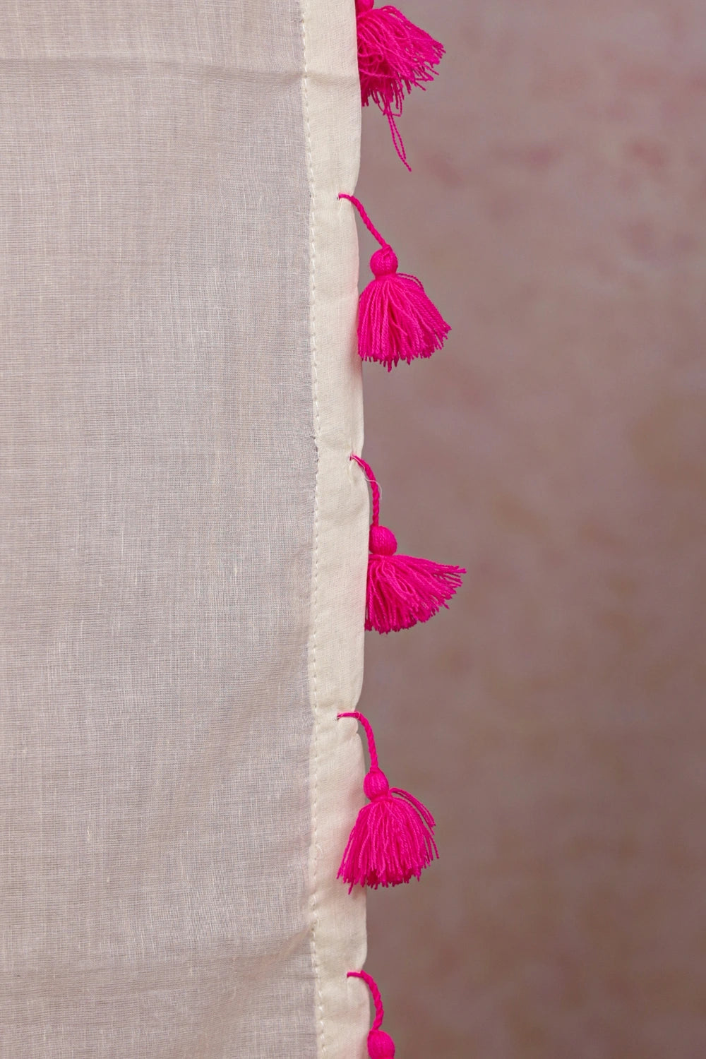 Cream Mul Cotton Kerala Saree