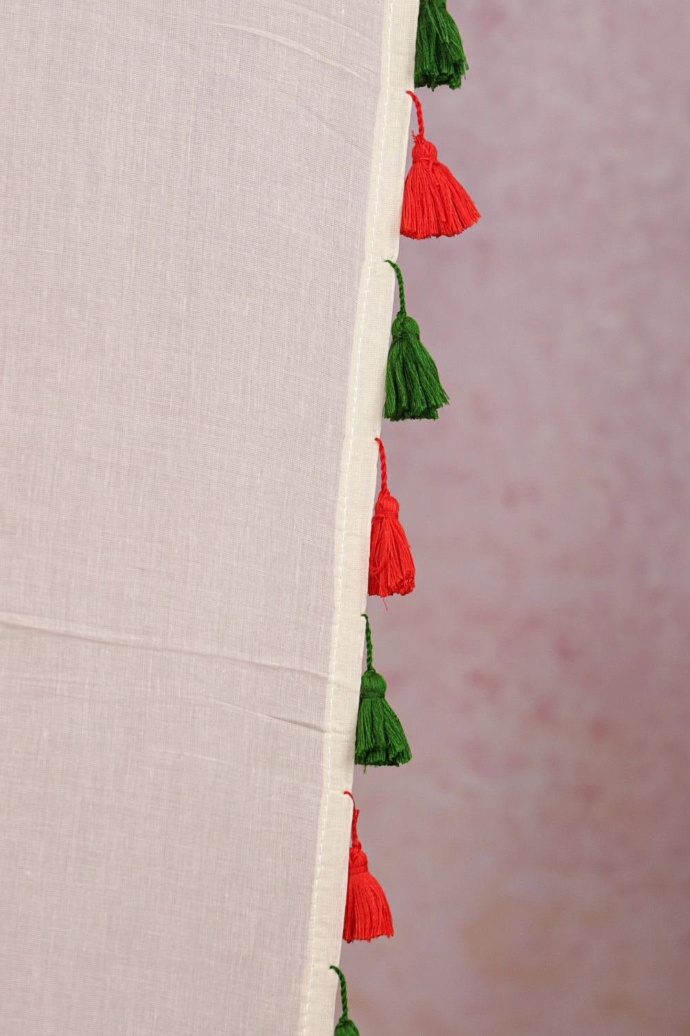 Off White Mul Cotton Kerala Saree