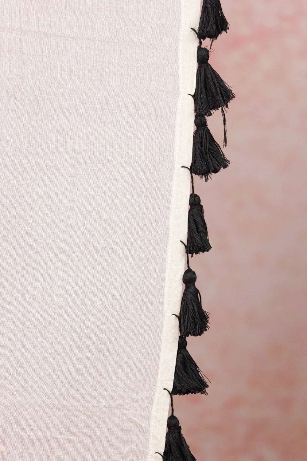 Off White Mul Cotton Kerala Saree