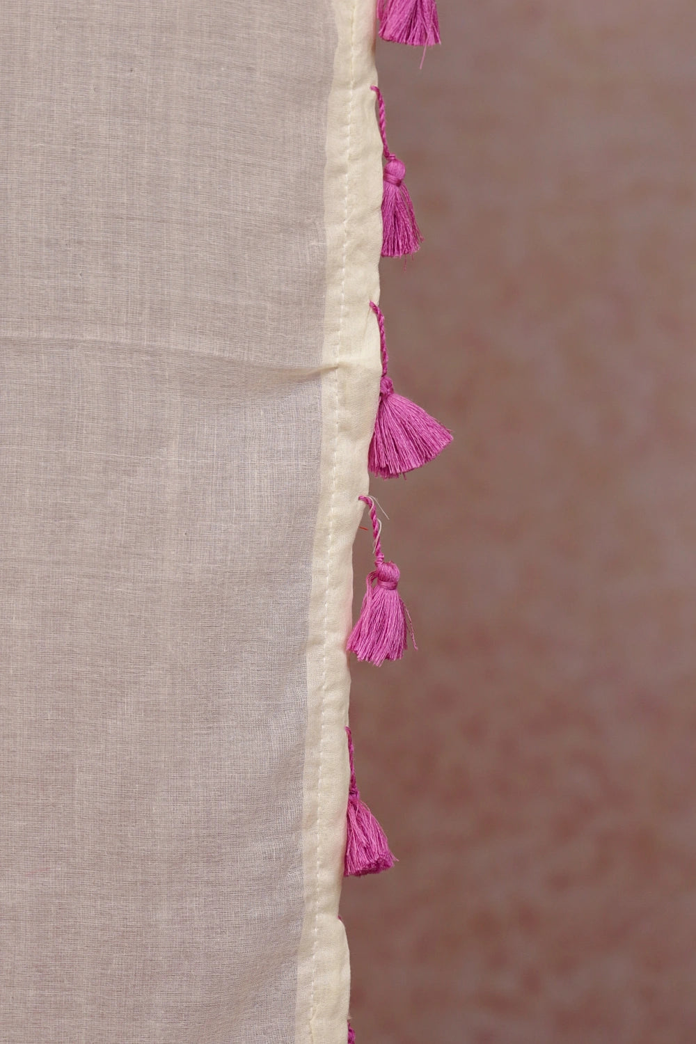 Cream Mul Cotton Kerala Saree