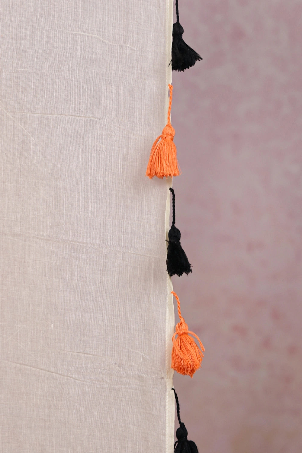 Off White Mul Cotton Kerala Saree