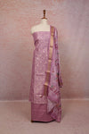 Lavender Semi Chanderi Unstitched Churidhar Material