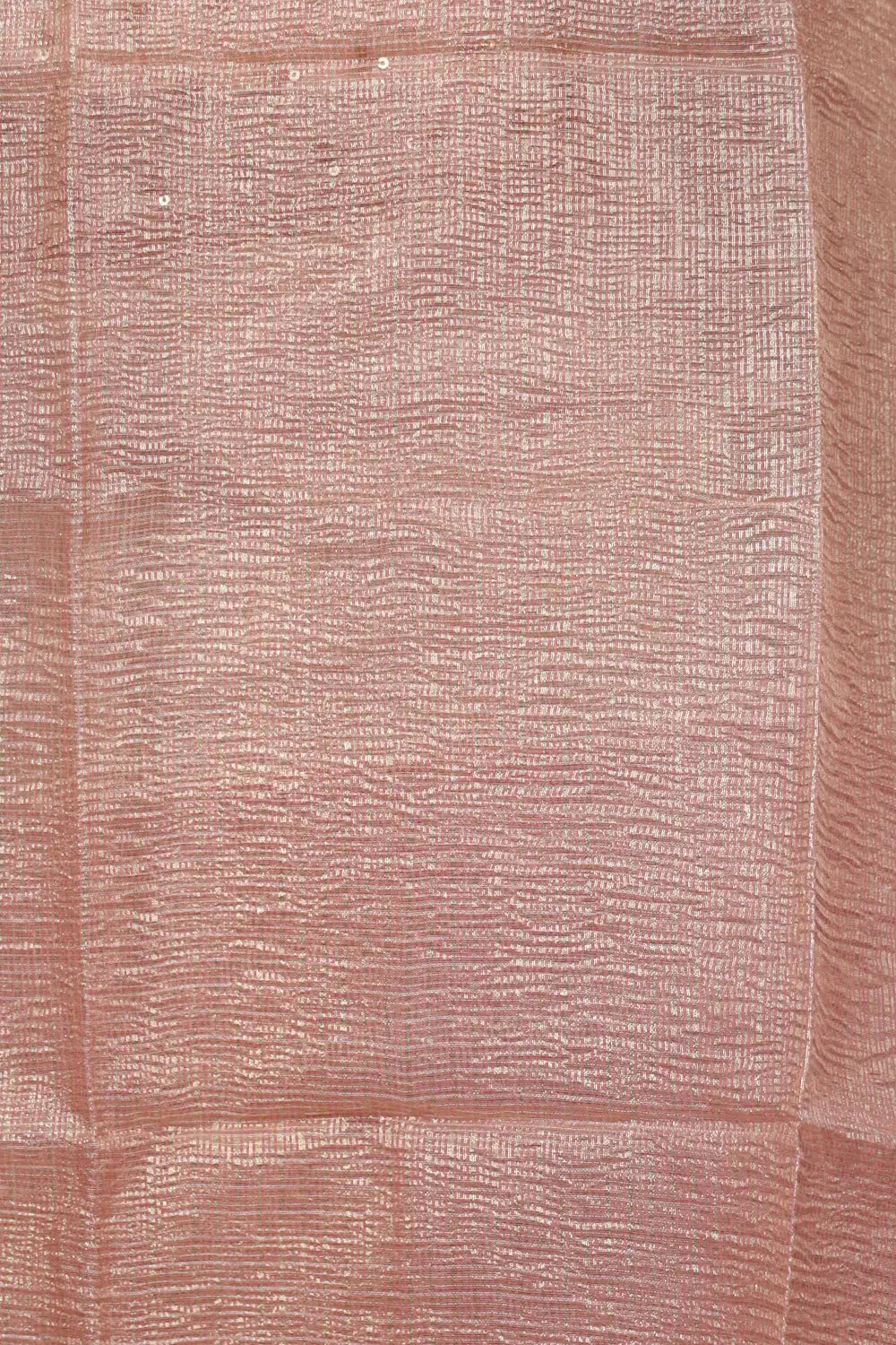 Peach Tissue Beads Work Unstitched Churidhar Material