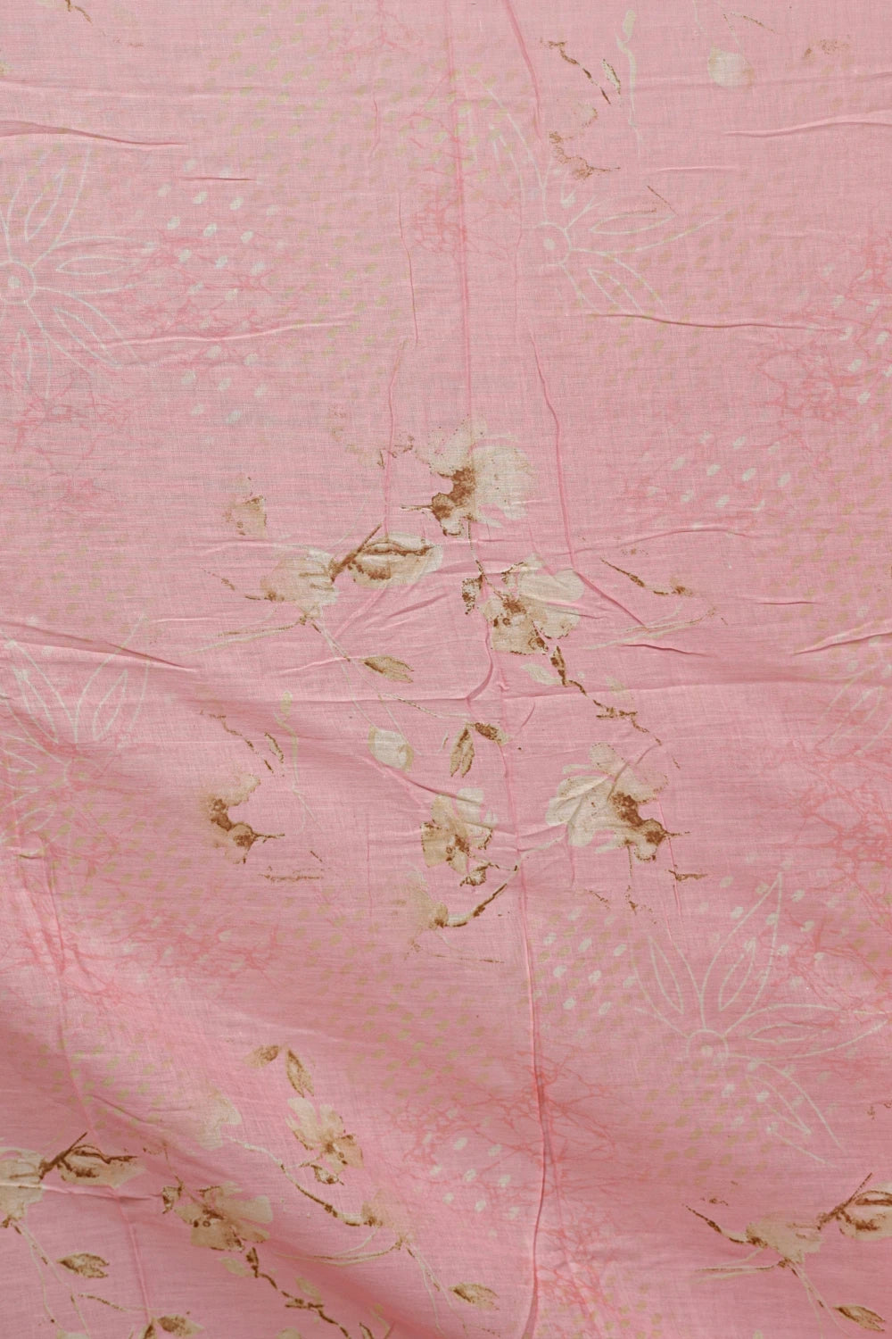 Pink Cotton Printed Unstitched Churidhar Material