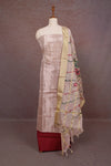Rose Gold Tissue Beads Work Unstitched Churidhar Material