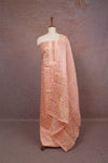 Peach Kota Printed Unstitched Churidhar Material