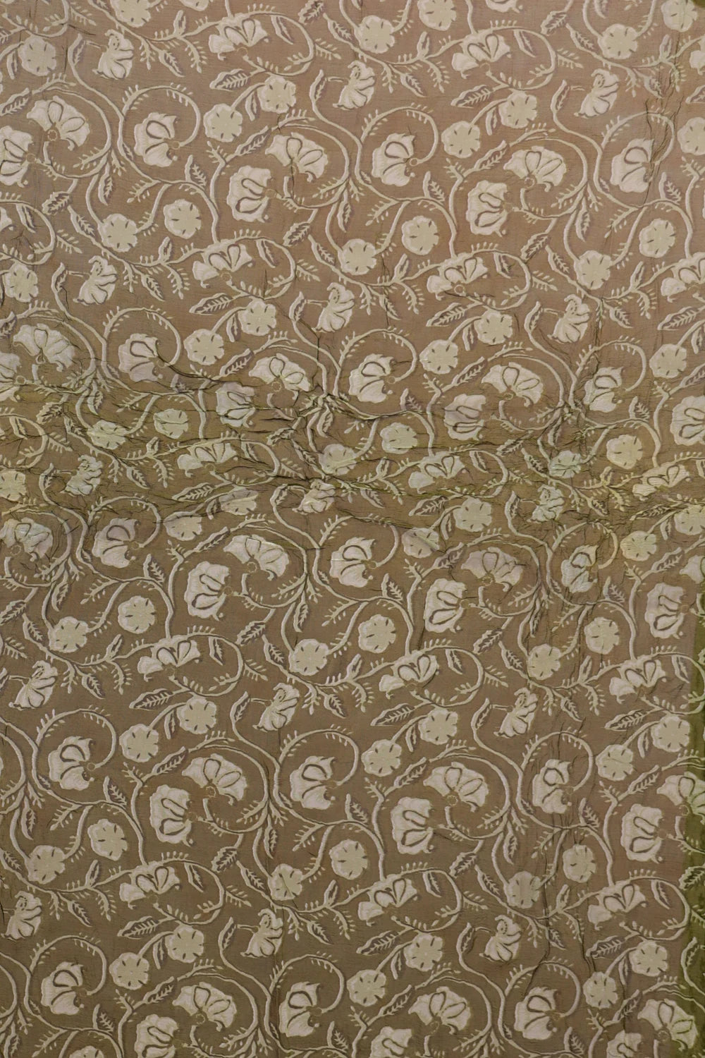 Light Green Cotton Printed Unstitched Churidhar Material